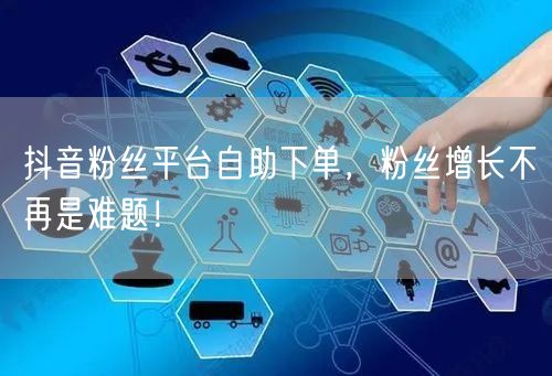 抖音粉丝平台自助下单，粉丝增长不再是难题！
