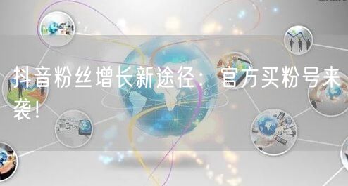 抖音粉丝增长新途径:官方买粉号来袭!