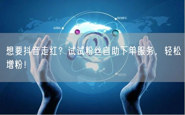 想要抖音走红？试试粉丝自助下单服务，轻松增粉！