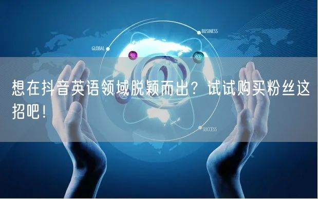 想在抖音英语领域脱颖而出？试试购买粉丝这招吧！