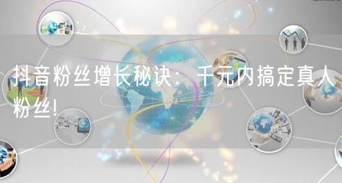 抖音粉丝增长秘诀:千元内搞定真人粉丝!