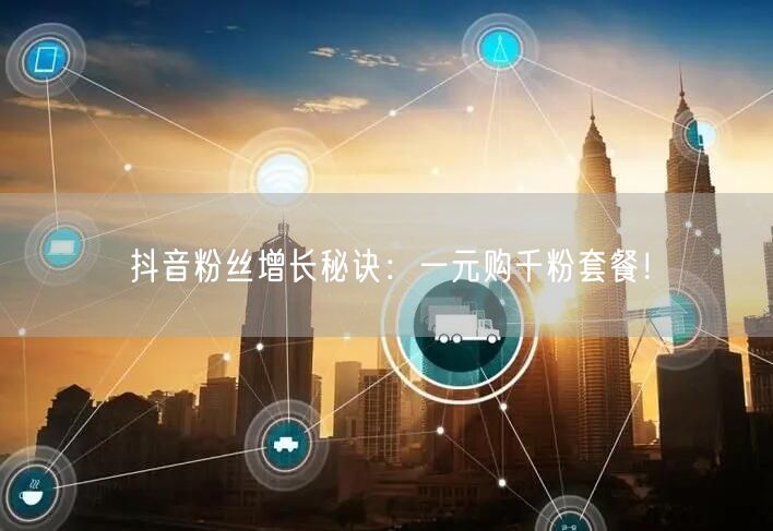 抖音粉丝增长秘诀：一元购千粉套餐！
