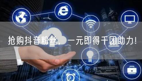 抢购抖音粉丝，一元即得千团助力！