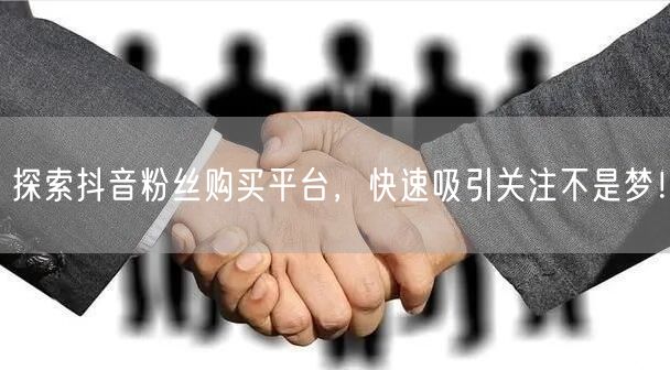探索抖音粉丝购买平台，快速吸引关注不是梦！