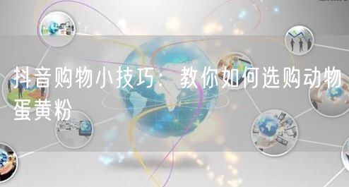 抖音购物小技巧：教你如何选购动物蛋黄粉