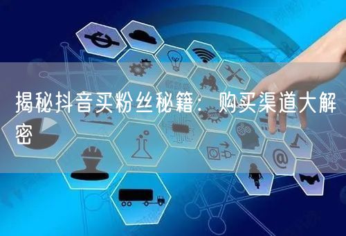 揭秘抖音买粉丝秘籍：购买渠道大解密