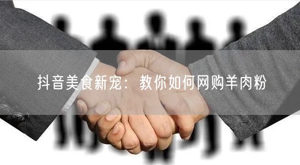 抖音美食新宠：教你如何网购羊肉粉