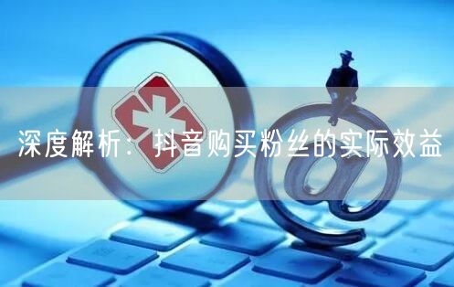 深度解析：抖音购买粉丝的实际效益