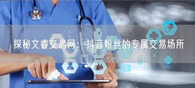 探秘文睿交易网：抖音粉丝的专属交易场所