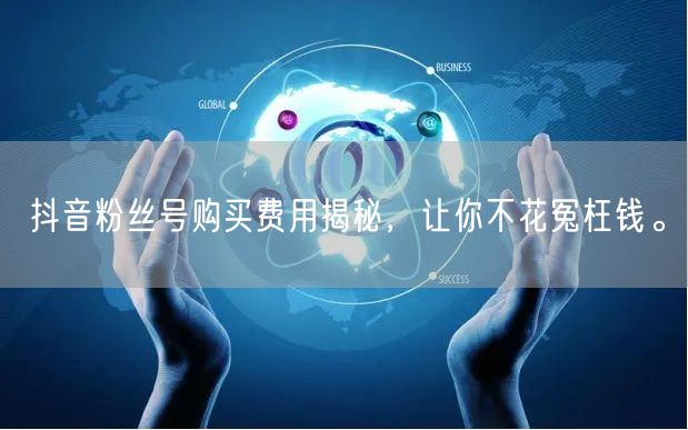 抖音粉丝号购买费用揭秘，让你不花冤枉钱。