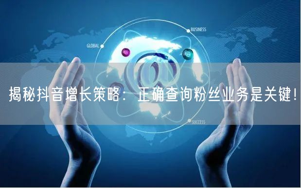 揭秘抖音增长策略：正确查询粉丝业务是关键！