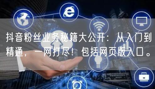 抖音粉丝业务秘籍大公开：从入门到精通，一网打尽！包括网页版入口。