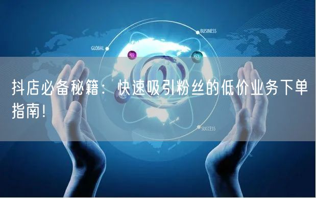 抖店必备秘籍：快速吸引粉丝的低价业务下单指南！