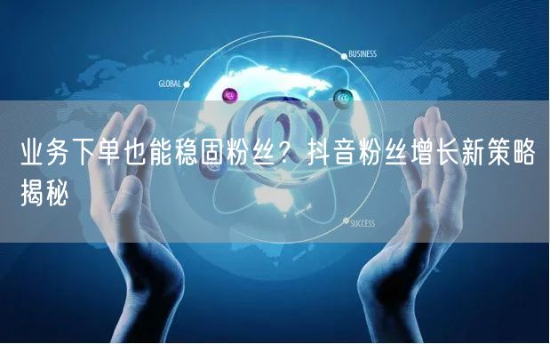 业务下单也能稳固粉丝？抖音粉丝增长新策略揭秘