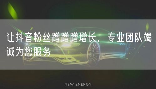 让抖音粉丝蹭蹭蹭增长，专业团队竭诚为您服务